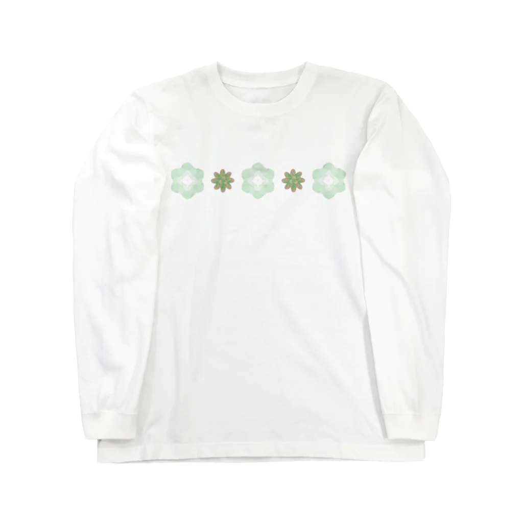 cotton-berry-pancakeの多肉植物 Long Sleeve T-Shirt