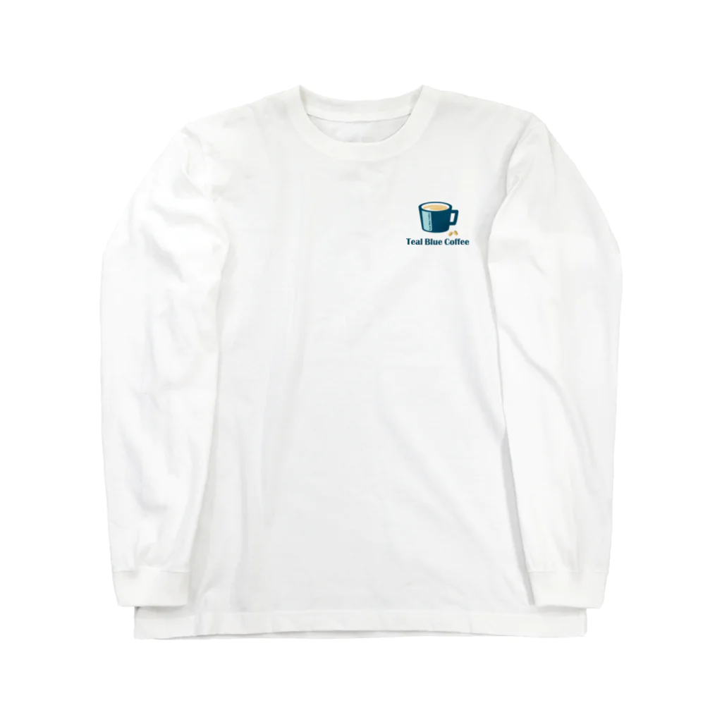 Teal Blue CoffeeのTealBlueCoffee_ロゴ Long Sleeve T-Shirt