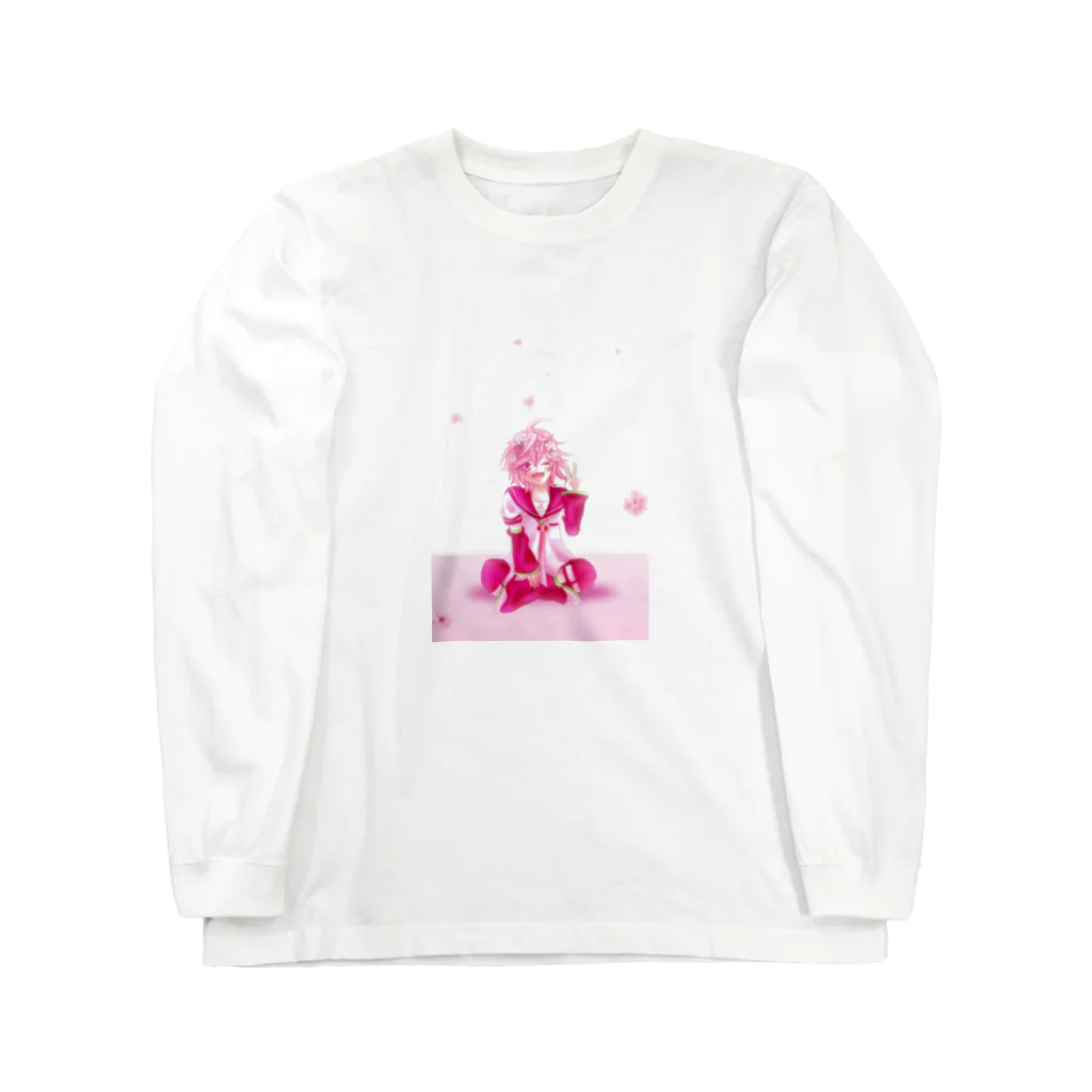 さやひよの宝箱の桜吹雪 ロングスリーブTシャツ