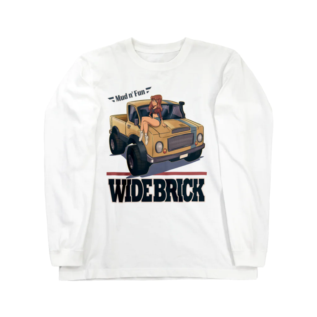 nidan-illustrationの"WIDE BRICK" ロングスリーブTシャツ