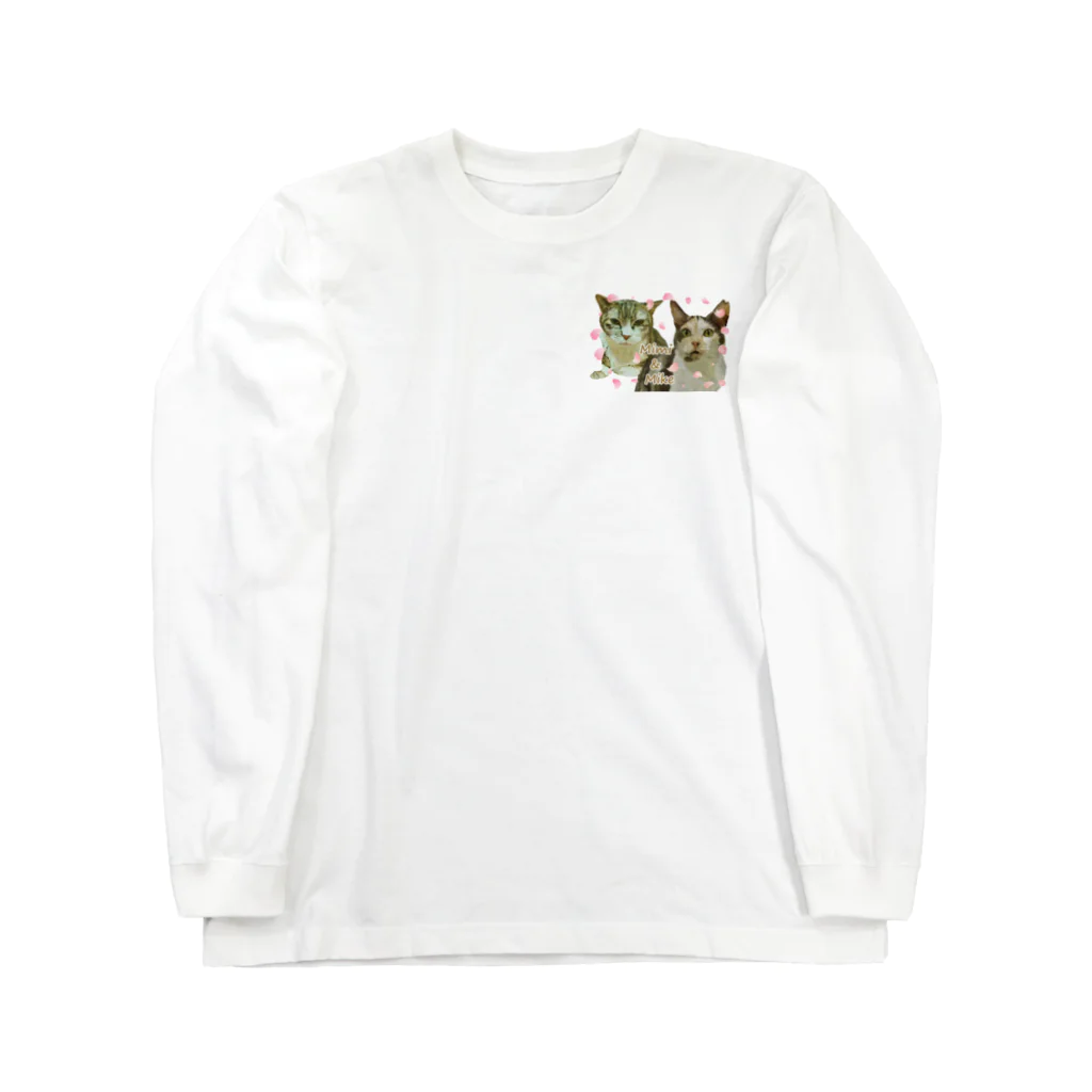 sasa9"のミケちゃん＆ミミちゃんチャリティー Long Sleeve T-Shirt