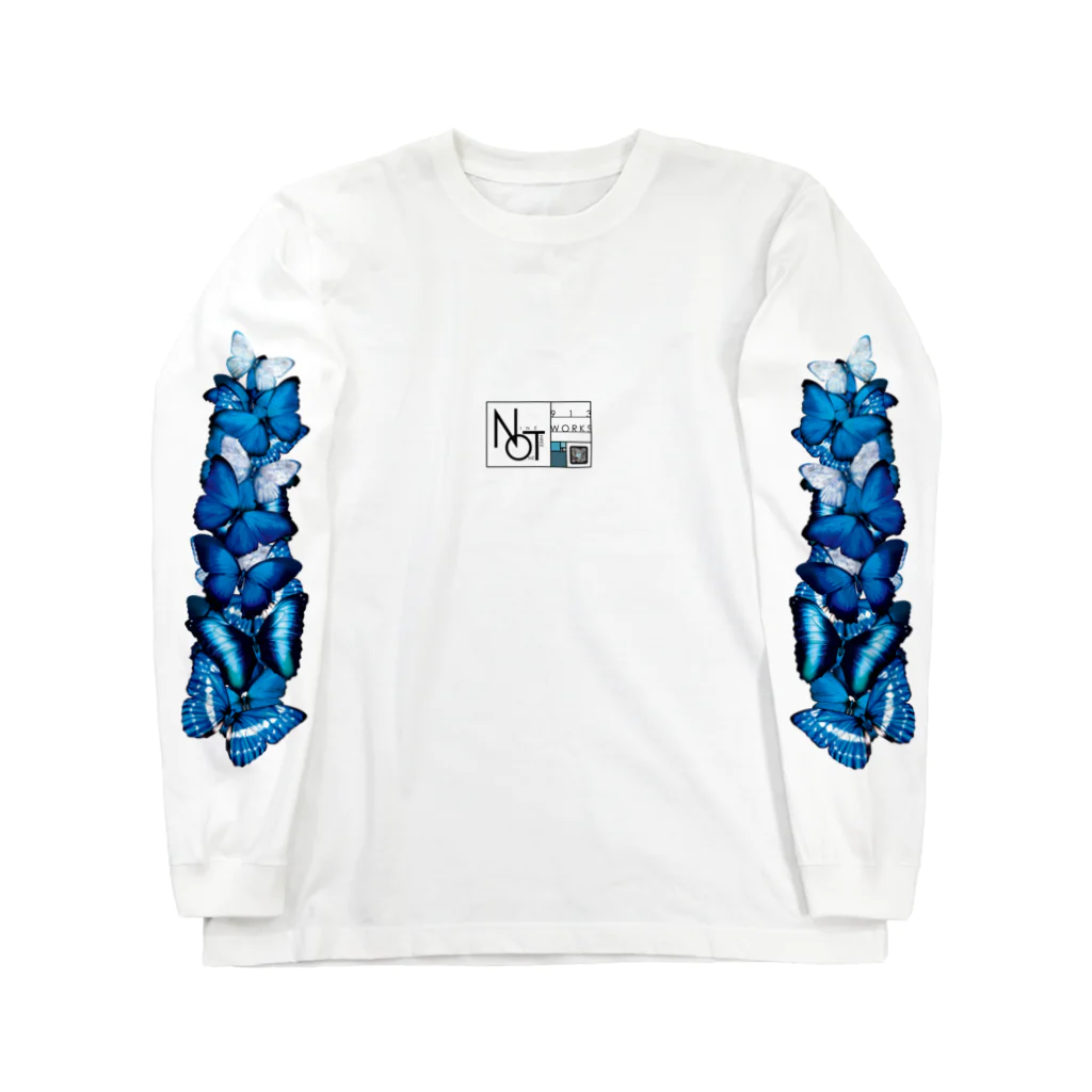 913WORKS WEB SHOP SUZURIの袖に蝶がたくさん ロングスリーブTシャツ