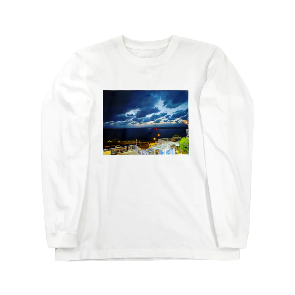 ppmの滑走路、夜景 Long Sleeve T-Shirt