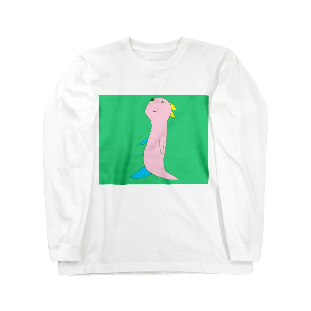 水草のたぶん、猫マン Long Sleeve T-Shirt