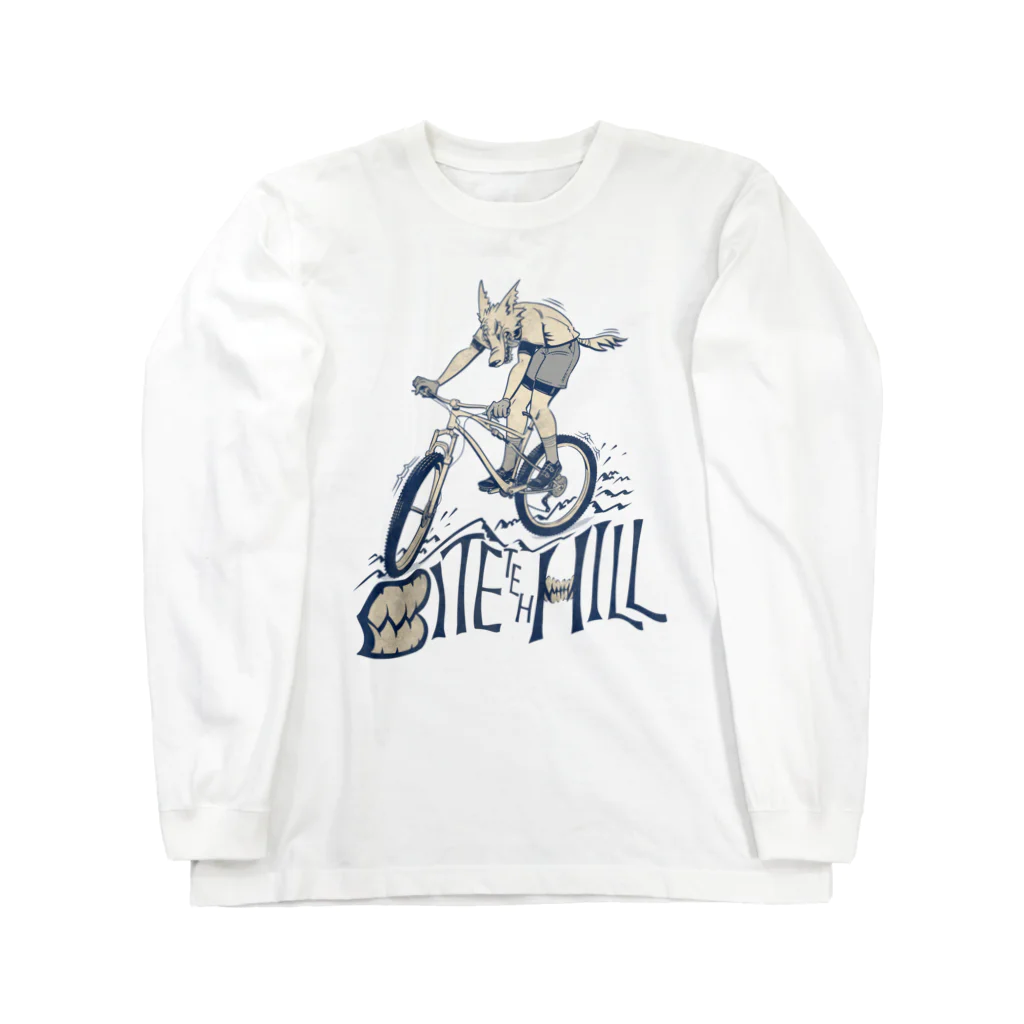 nidan-illustrationの"BITE the HILL" ロングスリーブTシャツ