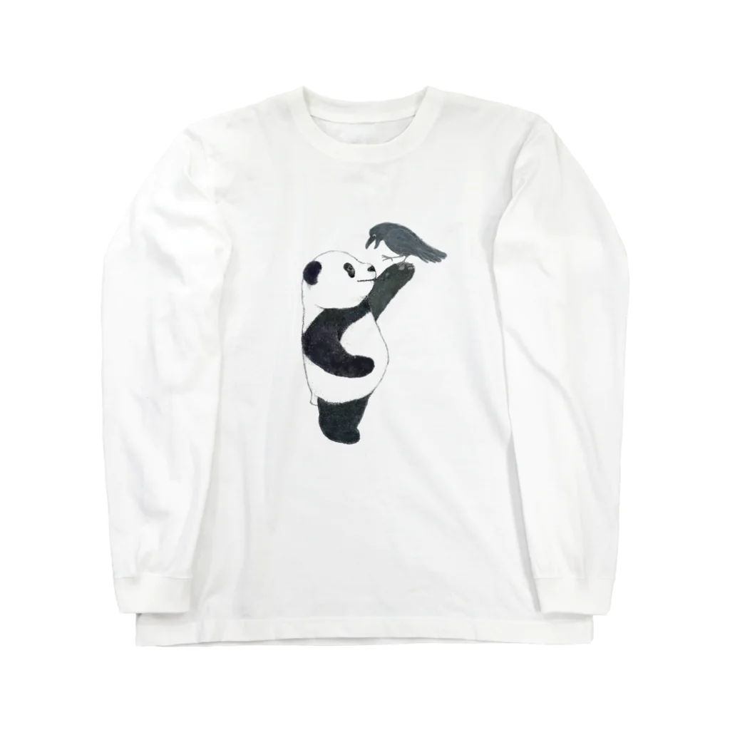 すなぱんだの子ぱんだカラス Long Sleeve T-Shirt