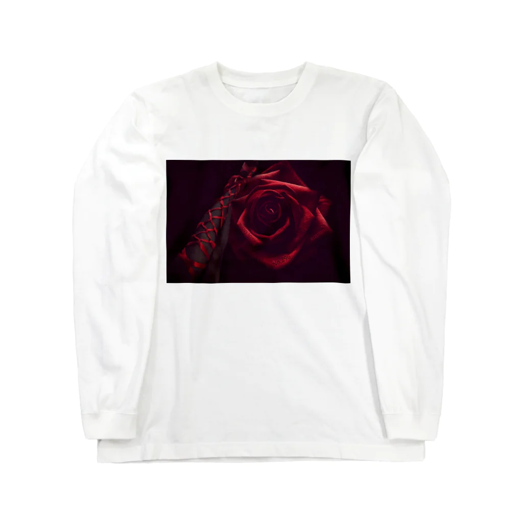 RIZUMIMの薔薇と緊縛脚 Long Sleeve T-Shirt