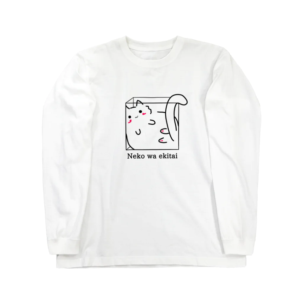 momolove の液体ねこ ロングスリーブTシャツ