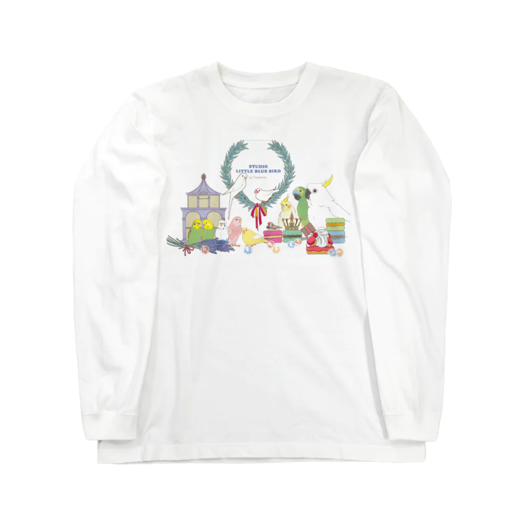 リズさんち🦜👶✨のドレス鳥さんず Long Sleeve T-Shirt