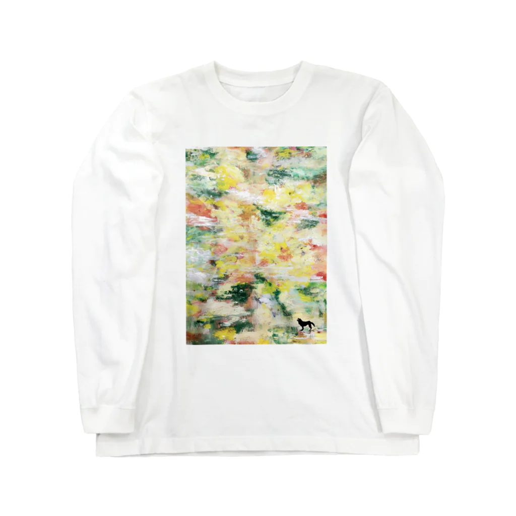 ohkamiのohkami 油絵アートデザイン Long Sleeve T-Shirt