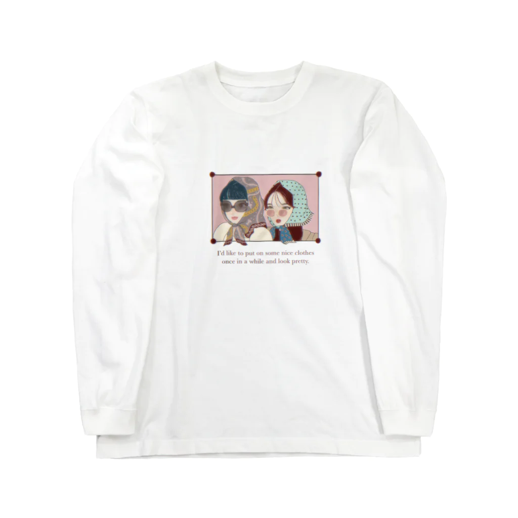 miniのスカーフまきがーる Long Sleeve T-Shirt