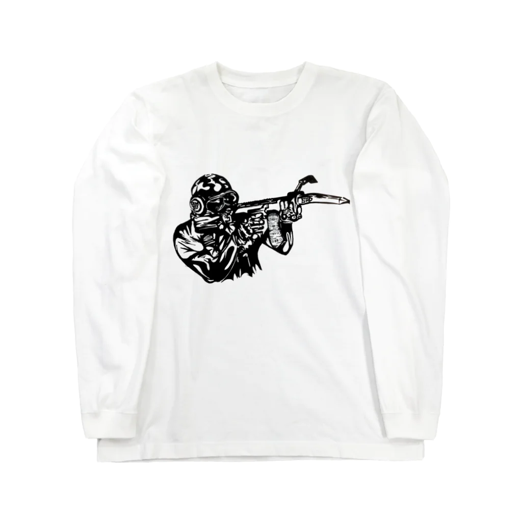 K.G.Bのオルトフォンスナイパー　ステンシル風 Long Sleeve T-Shirt