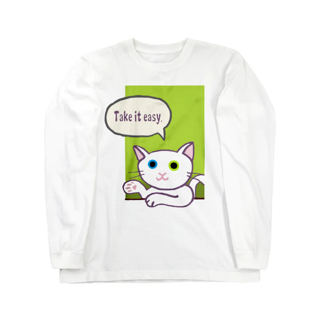 SU-KUのTake it easy ロングスリーブTシャツ