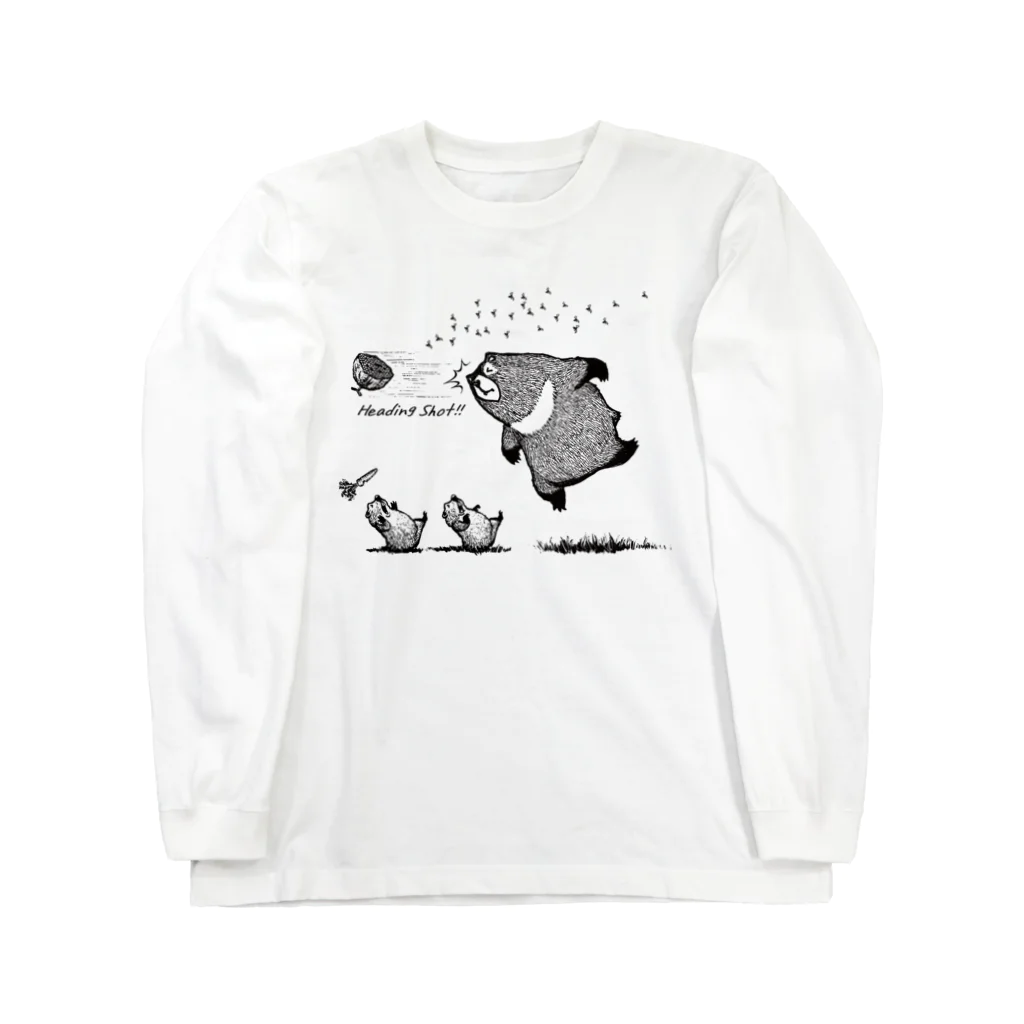 planetNITのヘディング熊 Long Sleeve T-Shirt