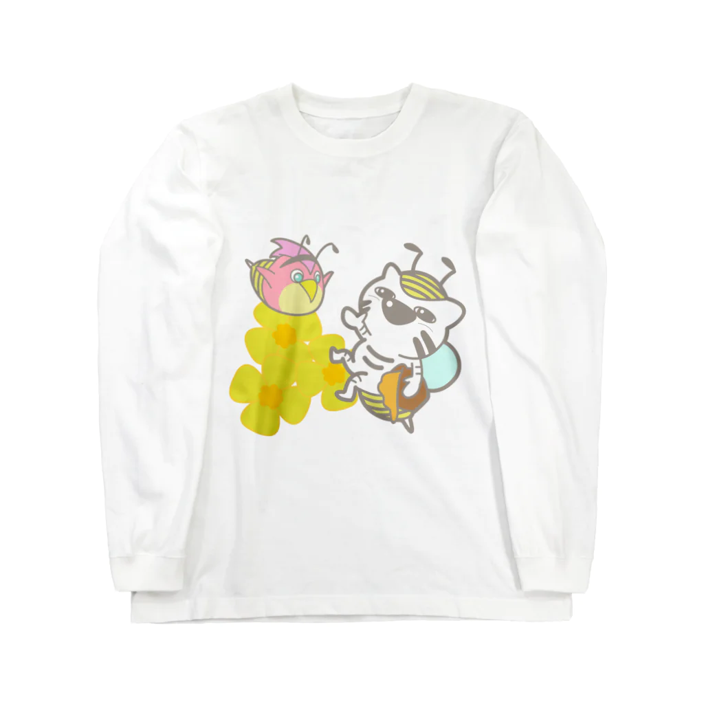 びゃっこたんの部屋のびゃっこたん×蜂(2021春) ロングスリーブTシャツ