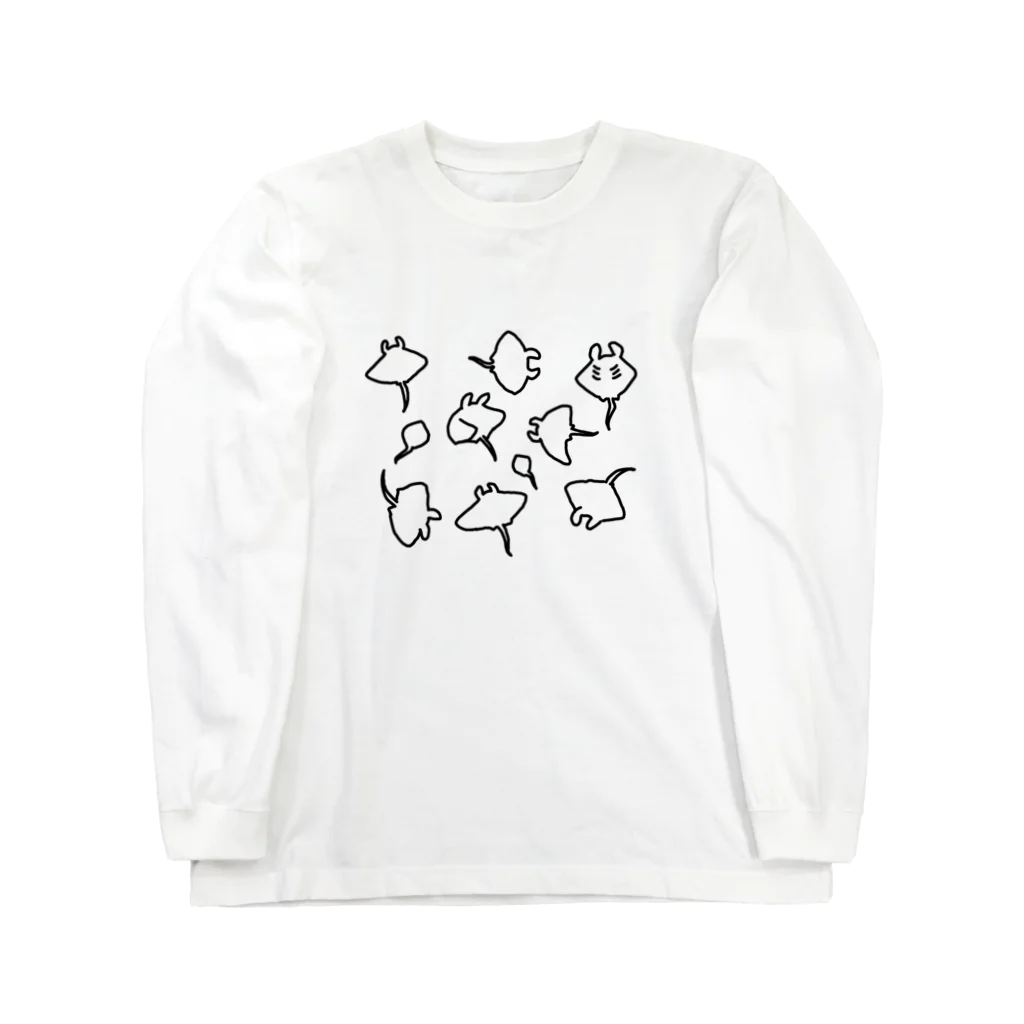 ゆるあにまるのエイの集い Long Sleeve T-Shirt