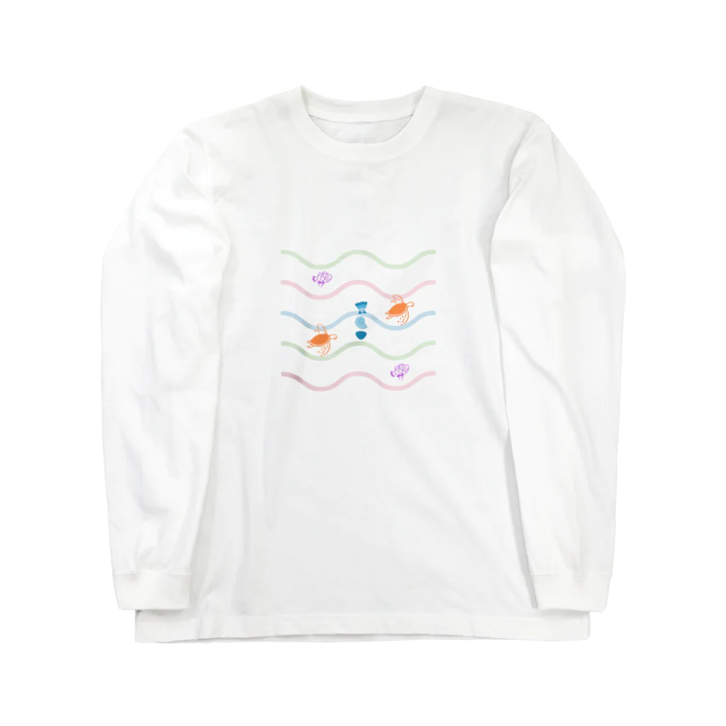 癒やしHOの海ごこち Long Sleeve T-Shirt