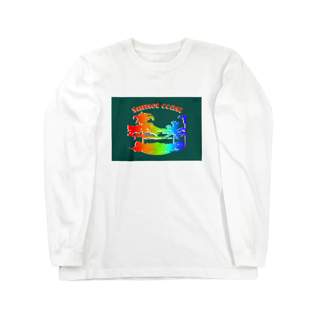 hsclip HIROのハワイ　海岸　ロゴ Long Sleeve T-Shirt