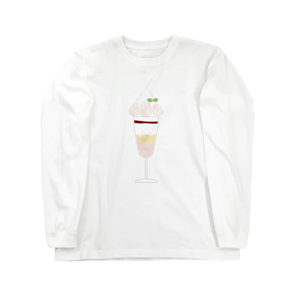 cotton-berry-pancakeの白いちごのパフェ Long Sleeve T-Shirt