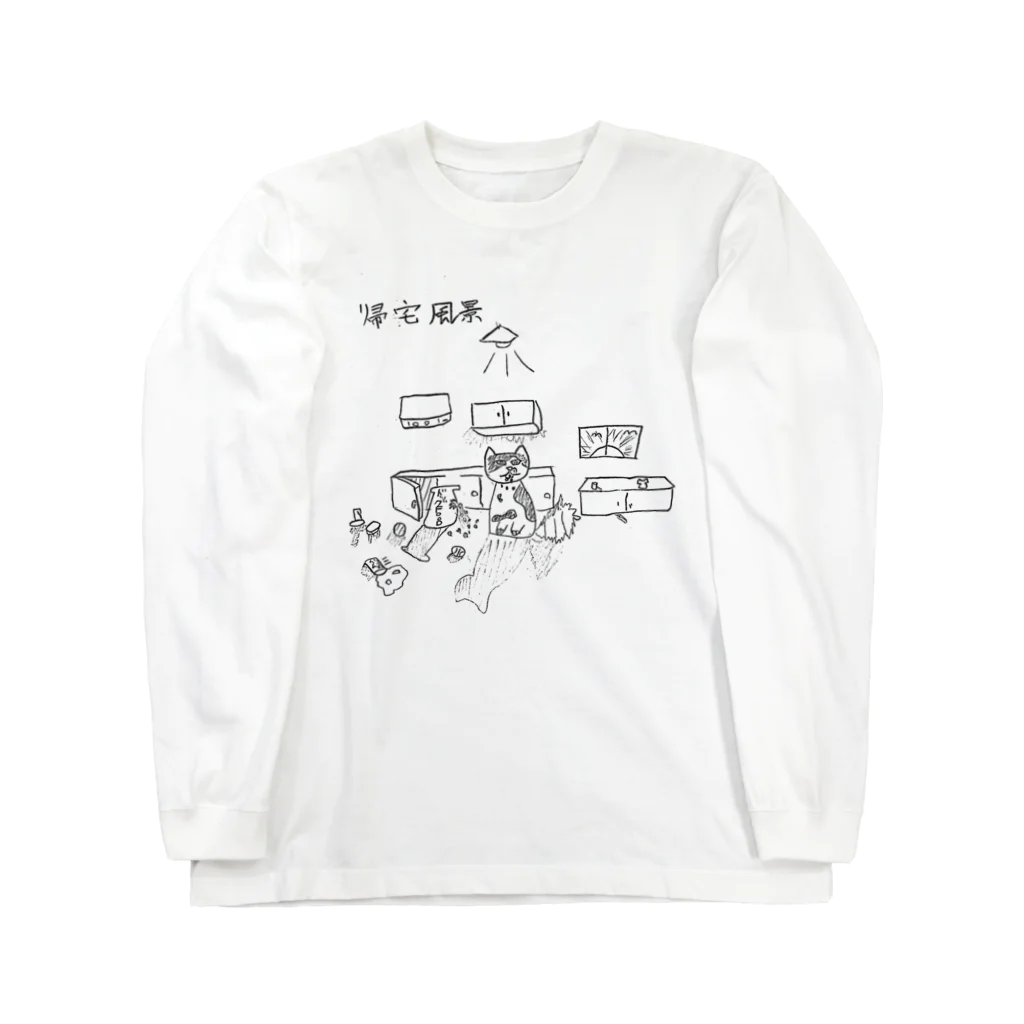 Tシャツ屋の帰宅風景 롱 슬리브 티셔츠