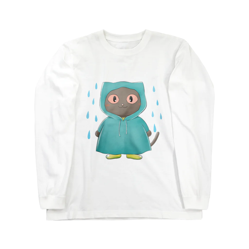 アレルギーっ子の旅する情報局CATのアレルギーっ子チルチル公式グッズ　雨ガッパチルチル Long Sleeve T-Shirt