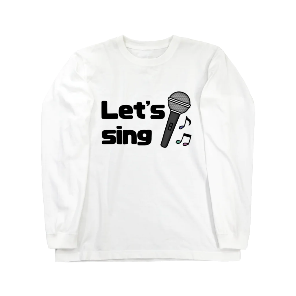 麦畑の歌おうLet's sing ロングスリーブTシャツ