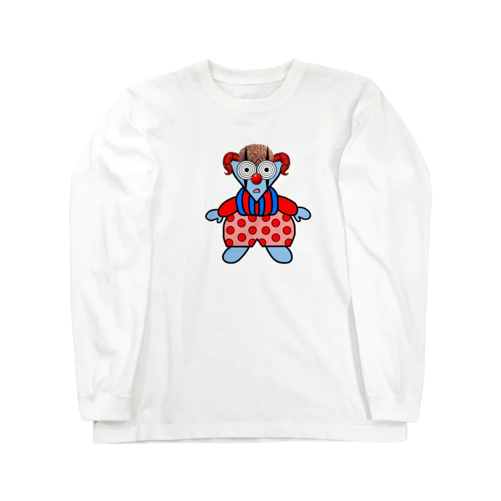 👁🔴👁の脳みそ丸出しピエロちゃん Long Sleeve T-Shirt