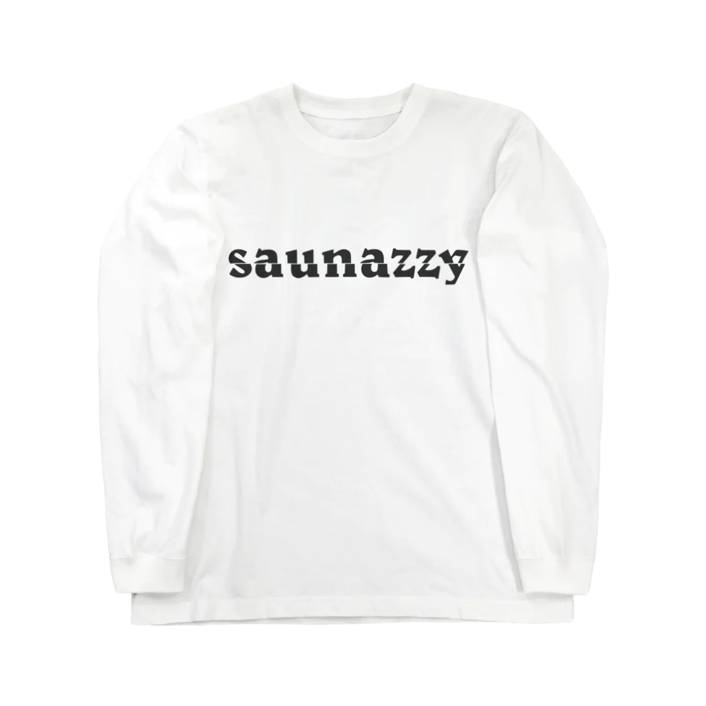 Saunazzyの【saunazzy】スラッシュロゴTシャツ ロングスリーブTシャツ