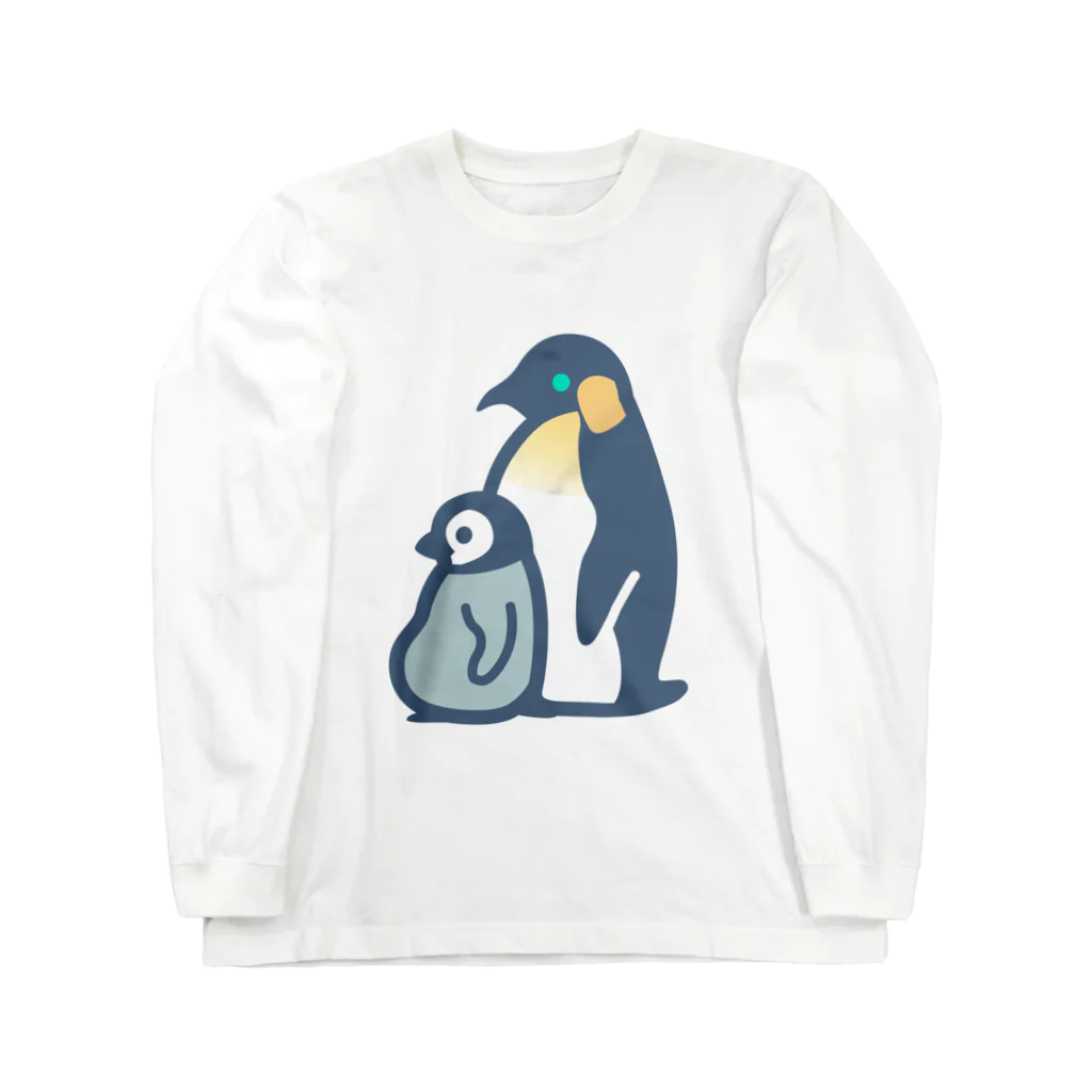 かわずやのぺんぎんのおやこ（カラー） Long Sleeve T-Shirt