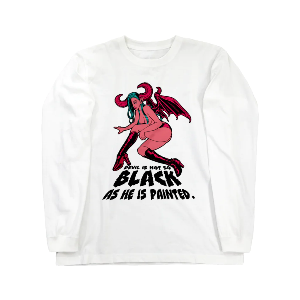 tama.llustrationのロックT ROCK'N PUNK - 悪魔ちゃん  アメリカン ロングスリーブTシャツ