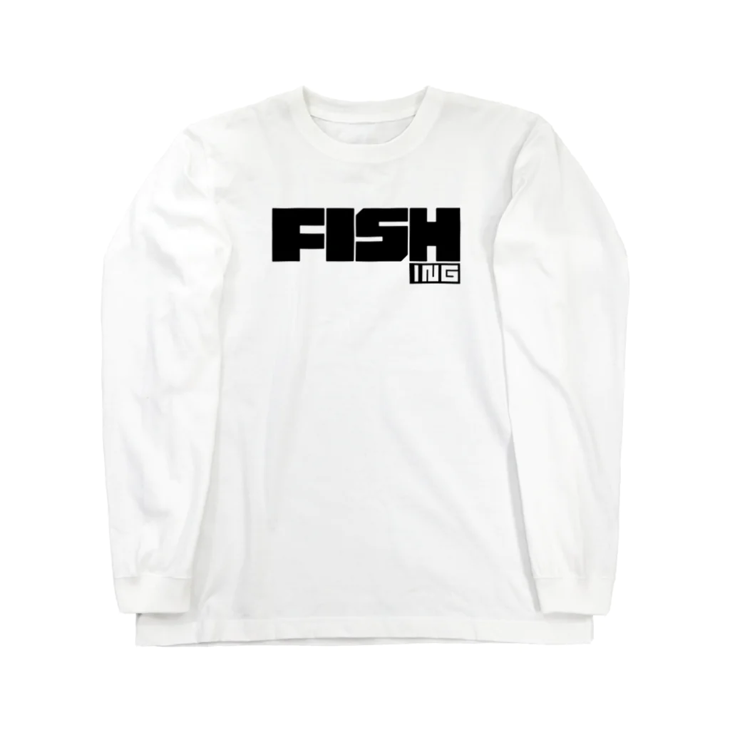 おもしろいTシャツ屋さんのFISHING　釣り　FISH　 ロングスリーブTシャツ