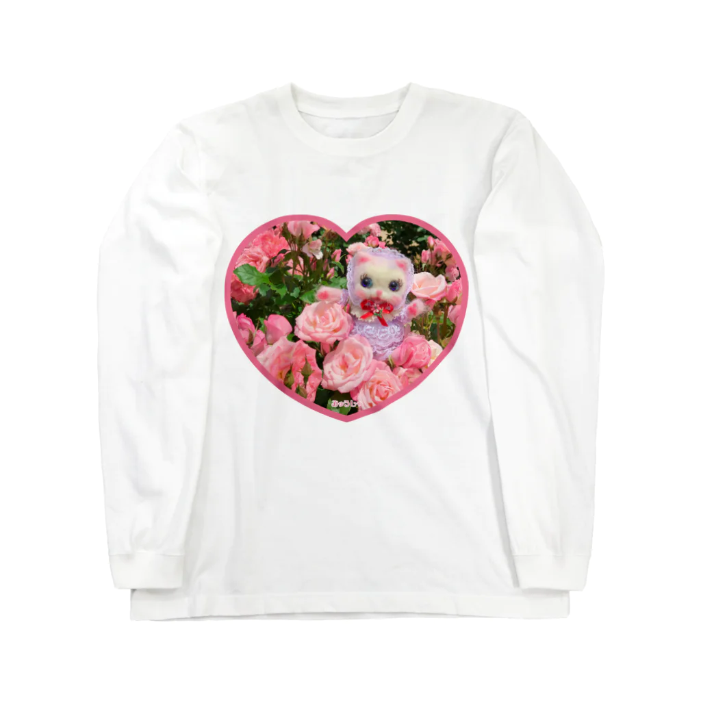 メルティカポエミュウの薔薇とベリー❤️ ロングスリーブTシャツ