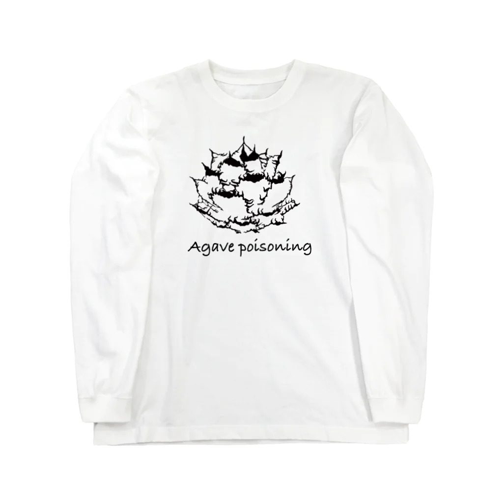 takichi studioのAgave poisoning Black Long Sleeve T-Shirt