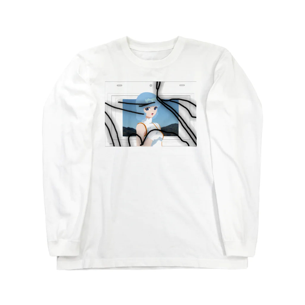 変化龍・龍変化のセルルック・ガール（アニメーション紙） Long Sleeve T-Shirt