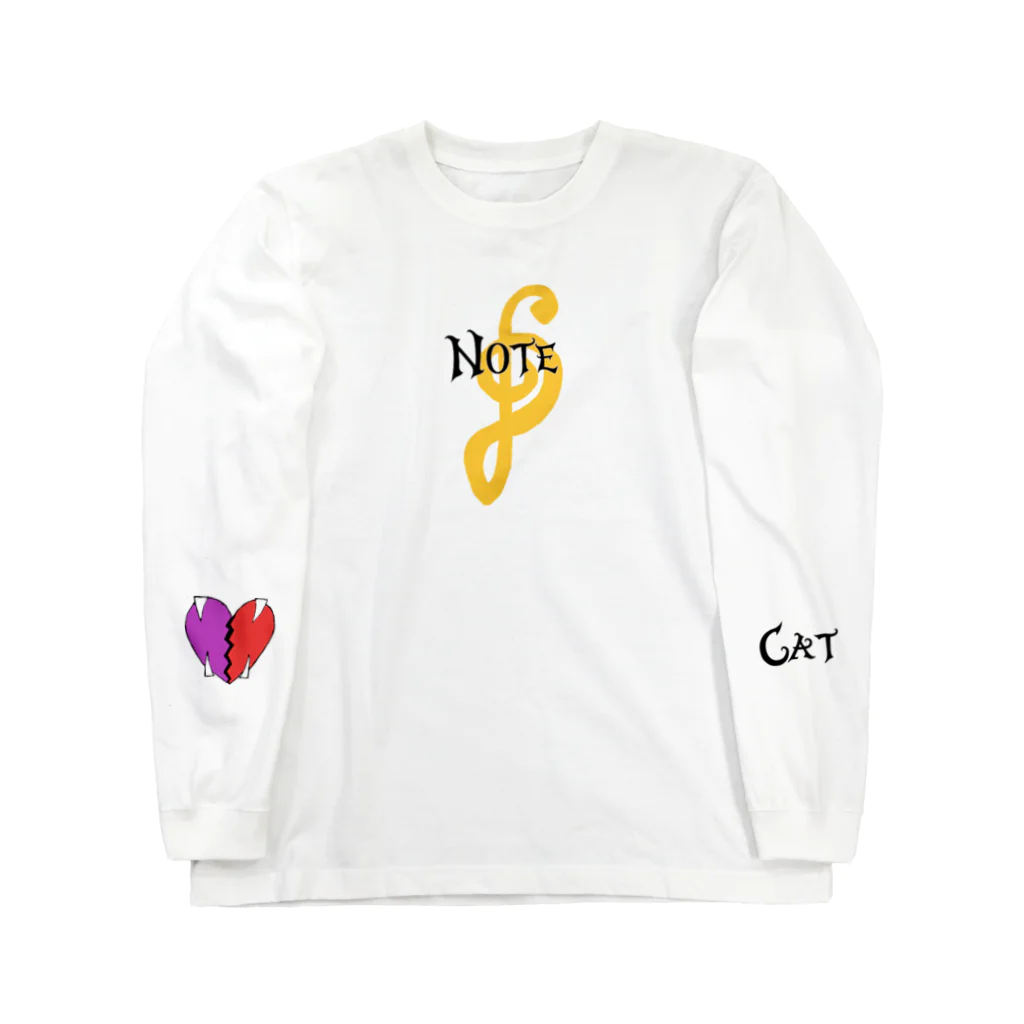 Catの音符　ロングスリーブTシャツ ロングスリーブTシャツ