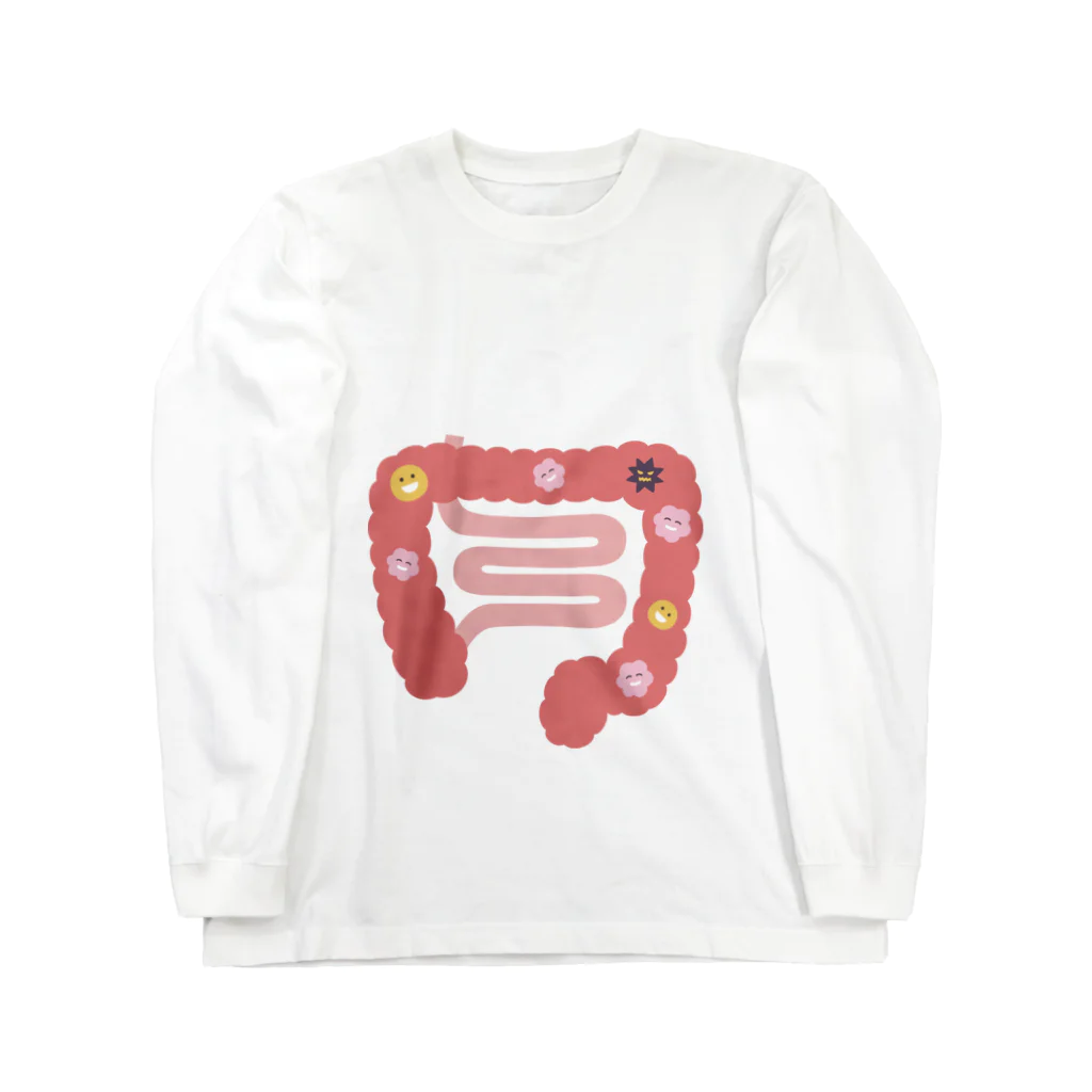 8anna storeの人体のなぞ。ぴかぴかピンクの大腸。 Long Sleeve T-Shirt