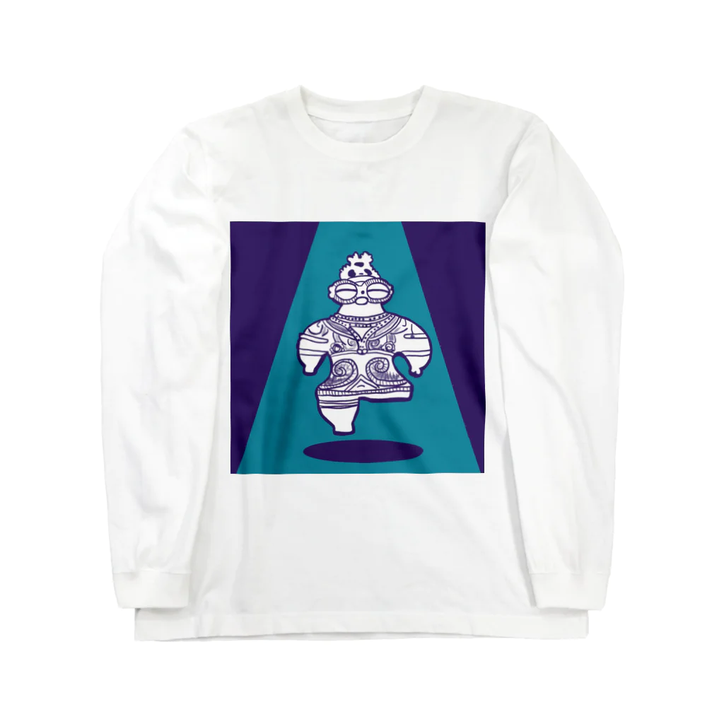 羽壱｜HANEICHIの遮光器土偶 Long Sleeve T-Shirt