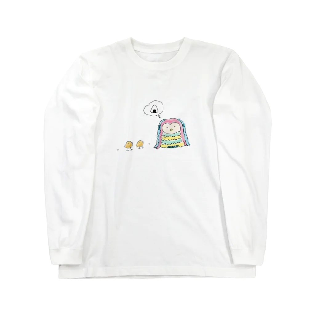 私設馬來獏倶楽部のあまびえ（おにぎり） Long Sleeve T-Shirt