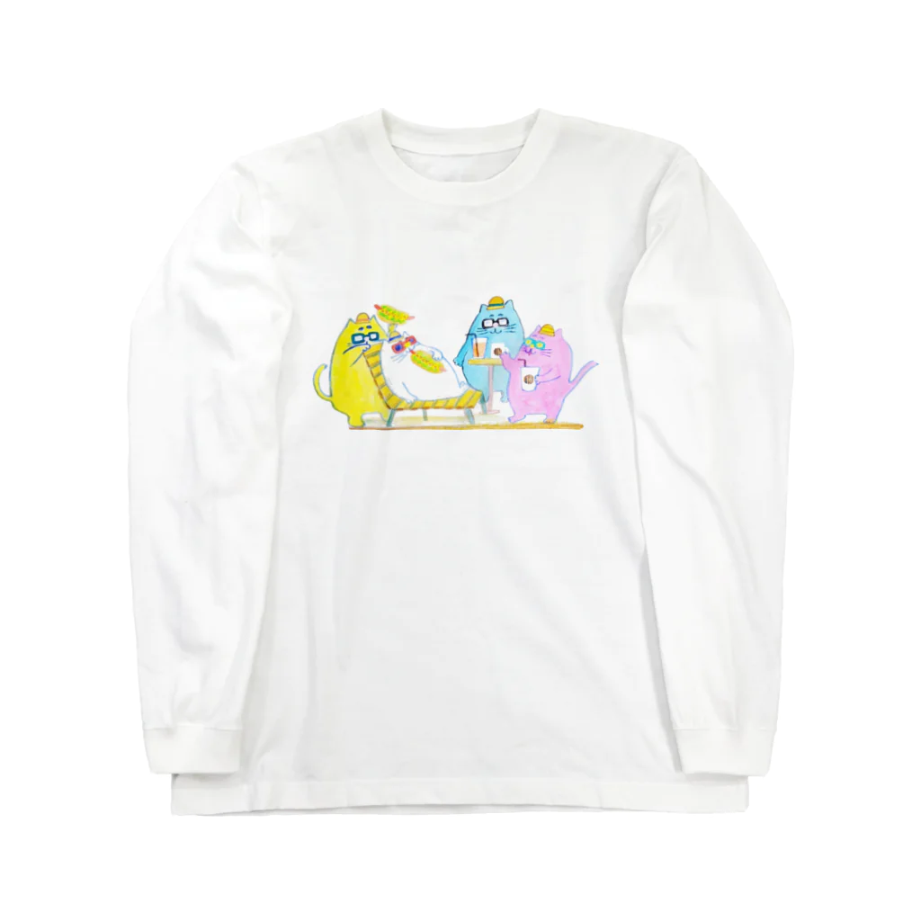 【Yuwiiの店】ゆぅぅぃーのねこねこへぶん Long Sleeve T-Shirt