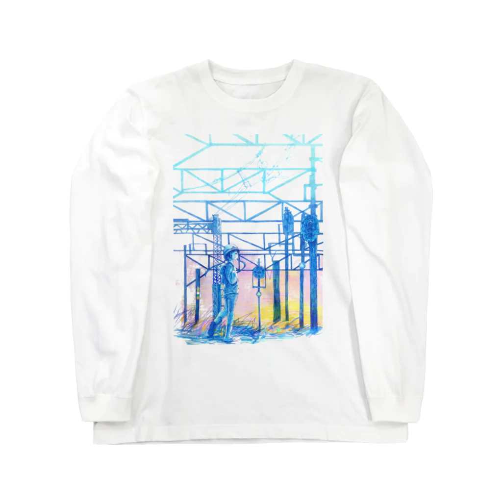 新商品PTオリジナルショップの矢ヶ崎第一閉そく信号機(碓氷線) Long Sleeve T-Shirt