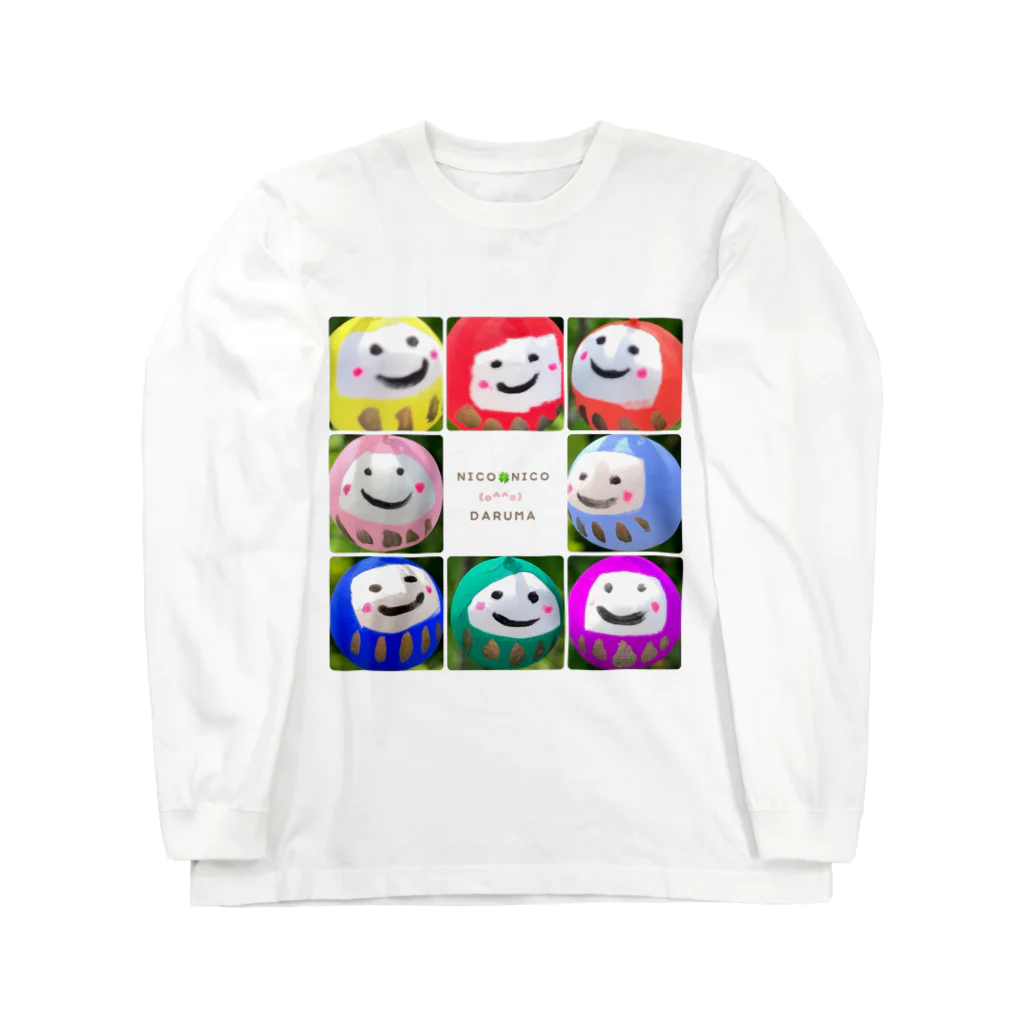  にこにこ堂のNICO NICO DARUMA Long Sleeve T-Shirt