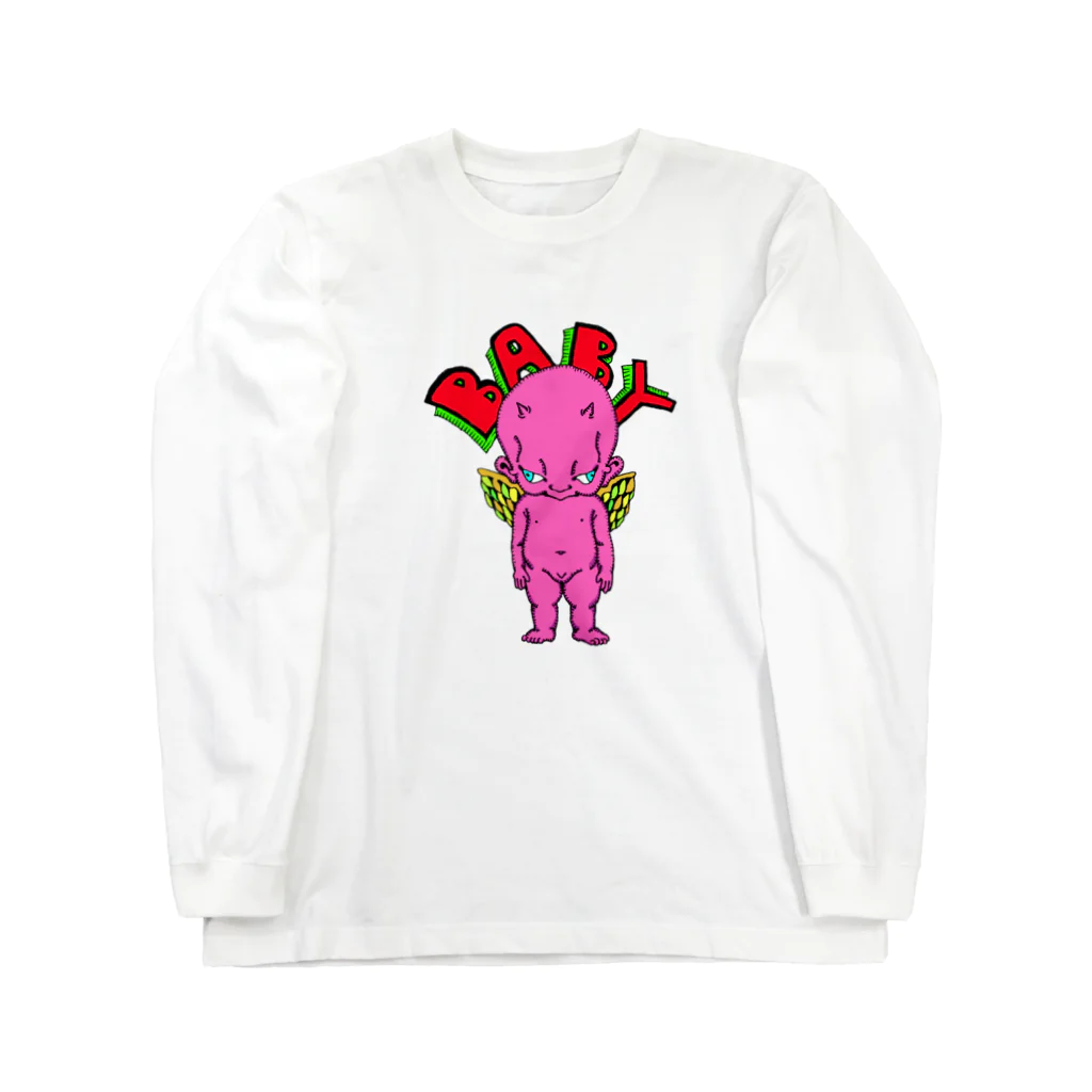 日本Tシャツ協会のピンクベイビーTシャツ Long Sleeve T-Shirt