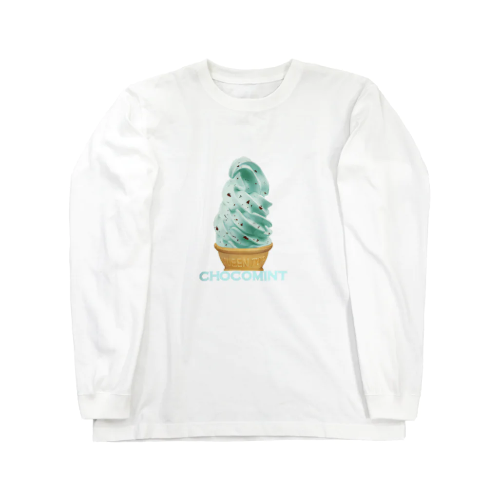 madeathのチョコミントソフト Long Sleeve T-Shirt