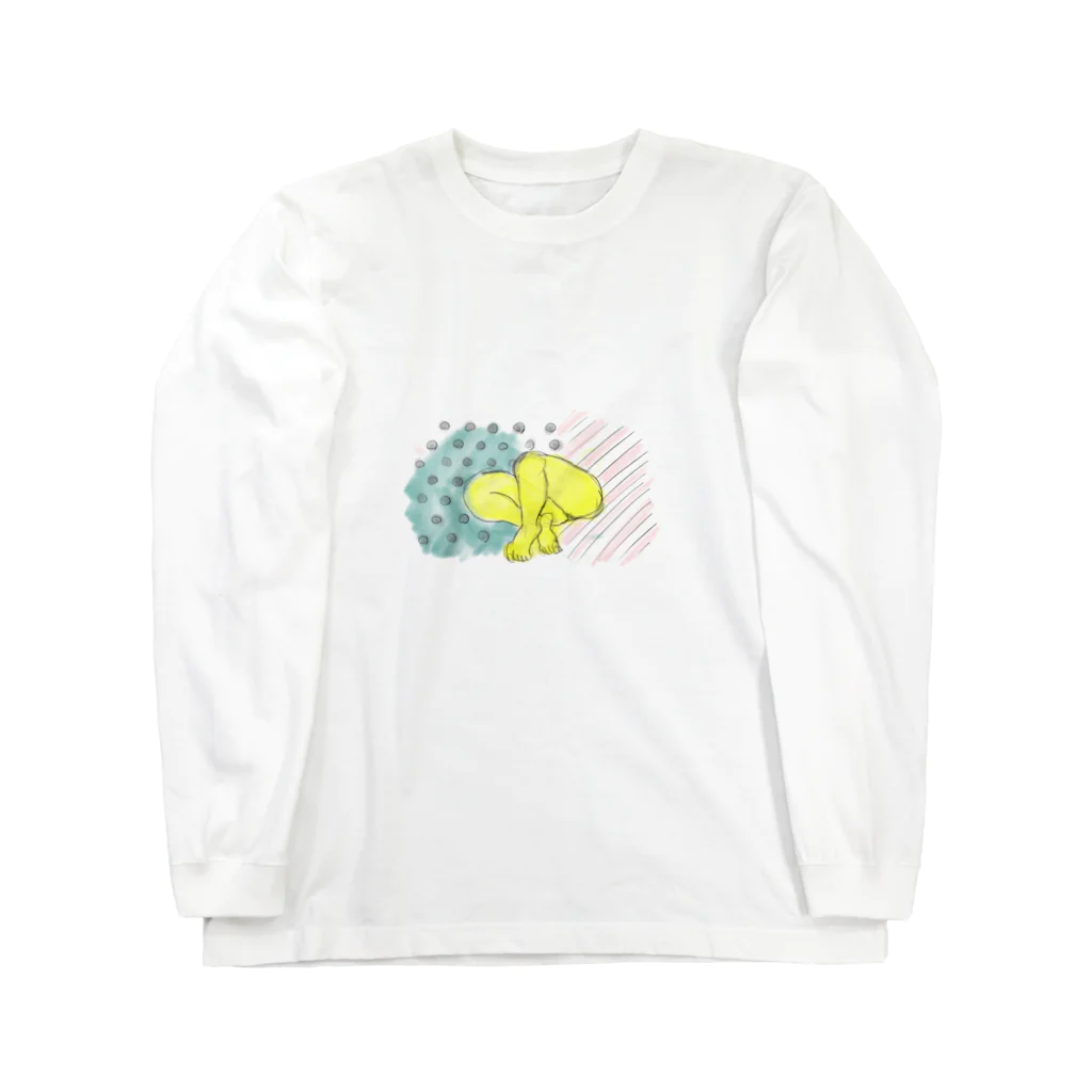 MAA designの黄色いアシ Long Sleeve T-Shirt