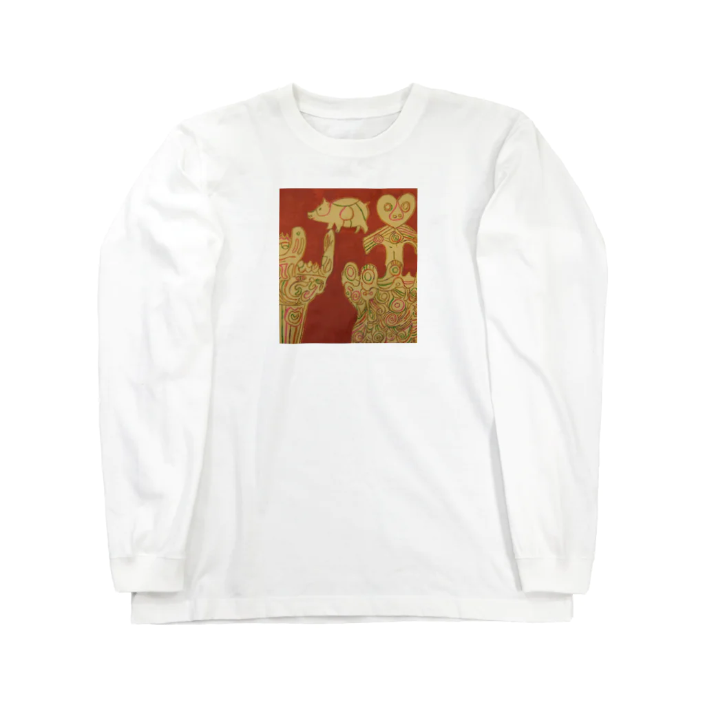 makiko-ekoyomiの縄文土器 Long Sleeve T-Shirt