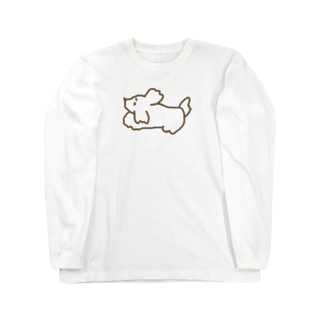 パピーズのぱぴちゃんのシンプルなぱぴちゃん ロングスリーブTシャツ