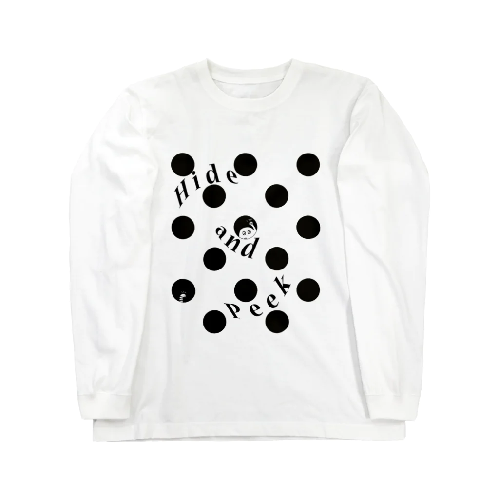 Planet EvansのH&P in a dot（水玉柄の中） Long Sleeve T-Shirt