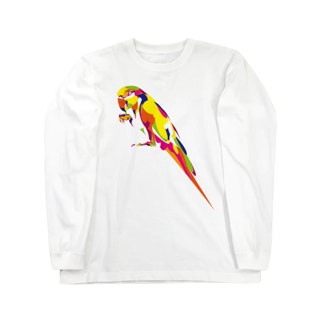 くらきち ONLINE SHOPのコンゴウインコ Long Sleeve T-Shirt