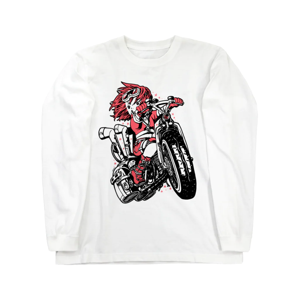 NFSN66 の飛行自転車 ロングスリーブTシャツ