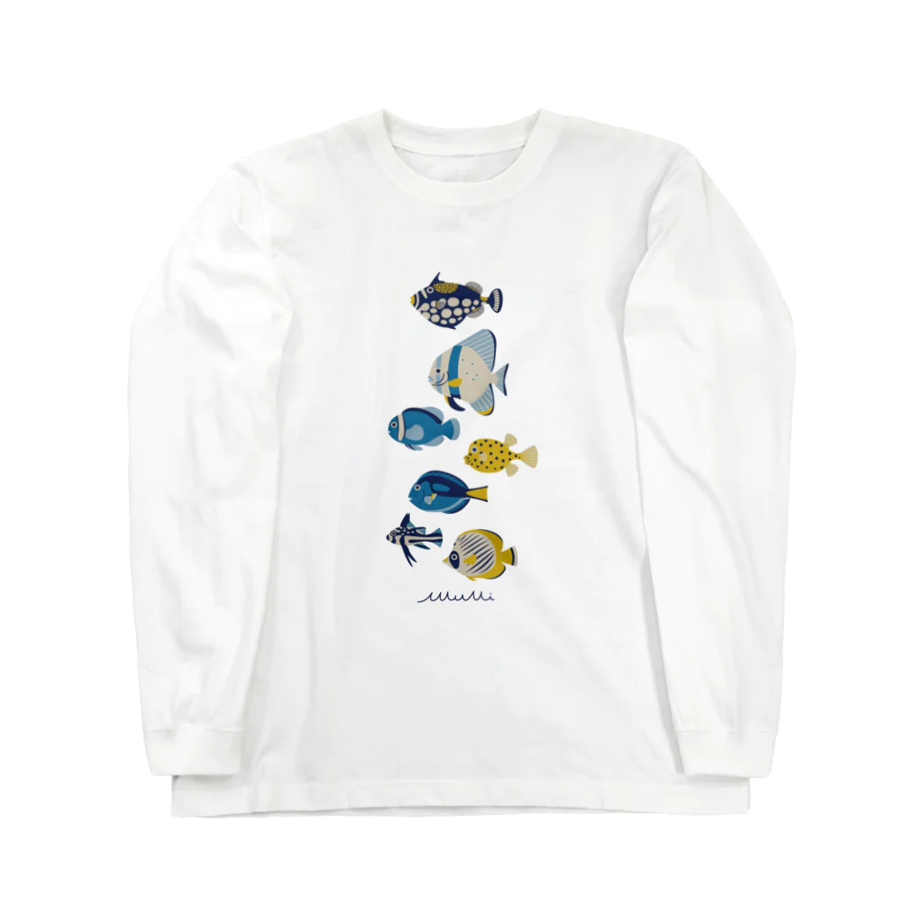 Astrio SUZURI店のお魚いろいろ 縦1 Long Sleeve T-Shirt